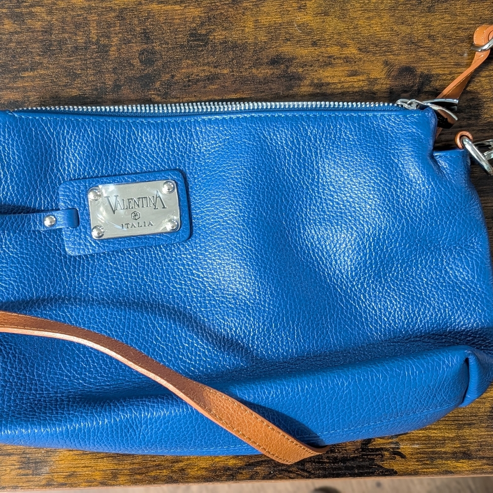 Valentina Vibrant Blue Crossbody Bag